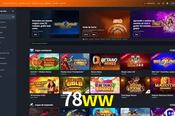 Interface moderna da plataforma 78ww